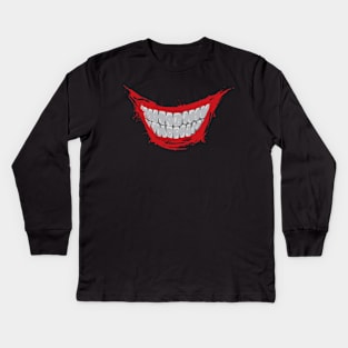 Evil Smile Kids Long Sleeve T-Shirt